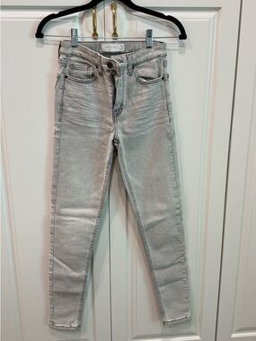 Topshop Light Gray Skinny Jeans